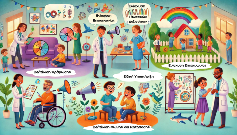 Τομείς λογοθεραπείας